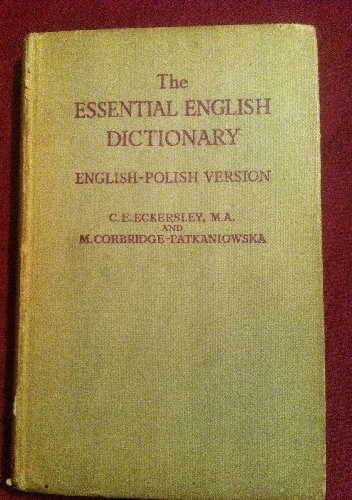 Okładka: Charles Ewart Eckersley - The essential English dictionary