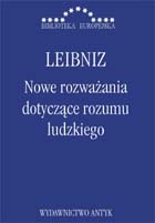 Okładka: Wilhelm Gottfried Leibniz - Nowe rozważania dotyczące rozumu ludzkiego