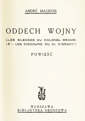 Okładka: André Maurois - Oddech wojny
