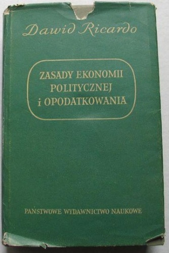Okładka: David Ricardo - Zasady ekonomii politycznej i opodatkowania