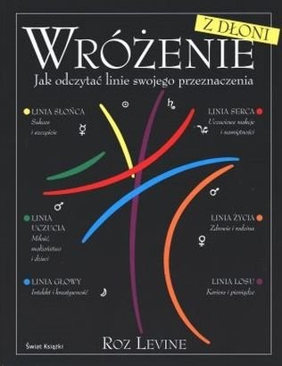Okładka: Roz Levine - Wróżenie z dłoni. Jak odczytać linie swojego przeznaczenia