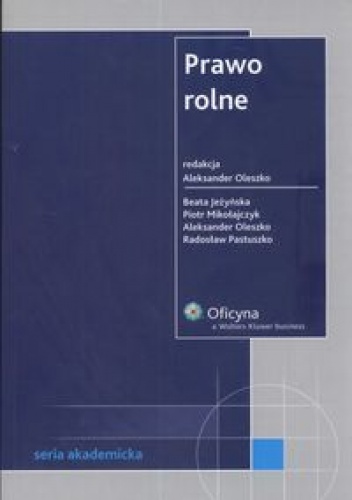 Okładka: Aleksander Oleszko - Prawo rolne