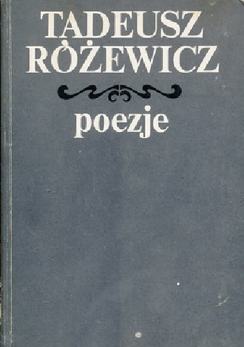Okładka: Tadeusz Różewicz - Poezje