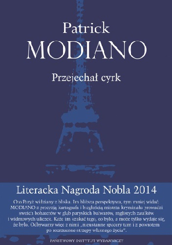 Okładka: Patrick Modiano - Przejechał cyrk