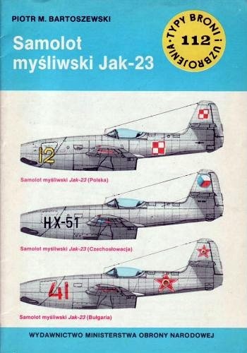 Okładka: Piotr Bartoszewski - Samolot myśliwski Jak-23
