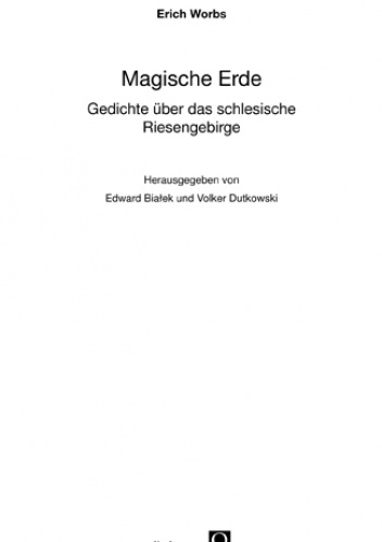 Okładka: Erich Worbs - Magische Erde. Gedichte über das schlesiche Riesengebirge