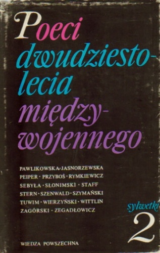 Okładka: Tadeusz Witkowski - Poeci dwudziestolecia międzywojennego, t. I-II