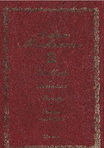 Okładka: Adam Mickiewicz - Ballady i romanse, sonety, inne wiersze