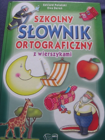 Okładka: Edward Polański - Szkolny słownik ortograficzny z wierszykami