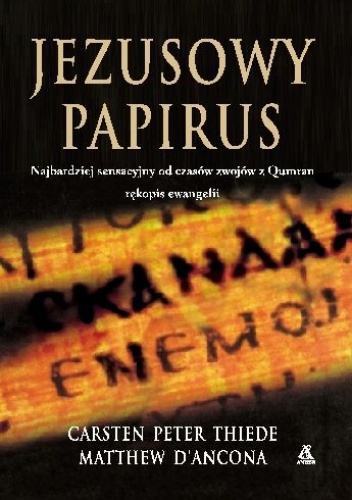 Okładka: Matthew D'Ancona - Jezusowy papirus