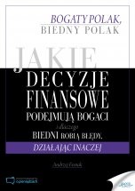 Okładka: Andrzej Fesnak - Jakie decyzje finansowe podejmują bogaci i dlaczego biedni robią błędy, działając inaczej