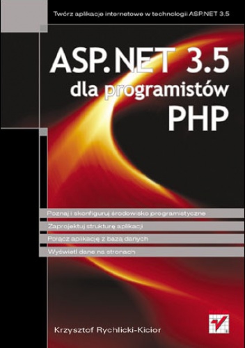 Okładka: Krzysztof Rychlicki-Kicior - ASP.NET 3.5 dla programistów PHP