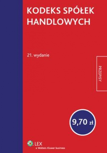 Okładka:  Ustawodawca - Kodeks spółek handlowych