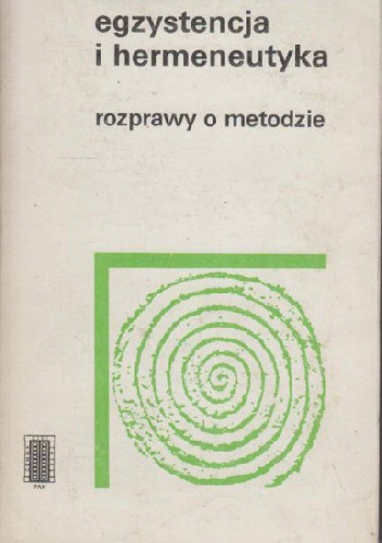 Okładka: Paul Ricoeur - Egzystencja i hermeneutyka