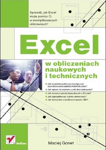 Okładka: Maciej Gonet - Excel w obliczeniach naukowych i technicznych
