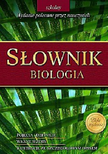 Okładka:  - Słownik. Biologia