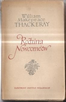 Okładka: William Makepeace Thackeray - Rodzina Newcome'ów tom 1
