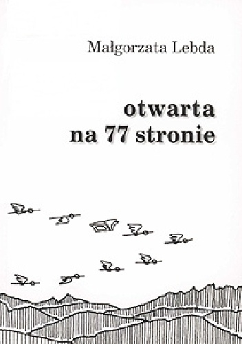 Okładka: Małgorzata Lebda - Otwarta na 77 stronie