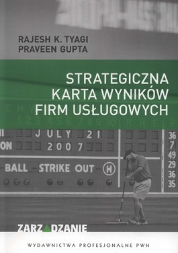 Okładka: Rajesh K. Tyagi - Strategiczna karta wyników firm usługowych
