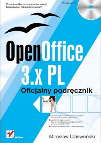 Okładka: Mirosław Dziewoński - OpenOffice 3.x PL. Oficjalny podręcznik