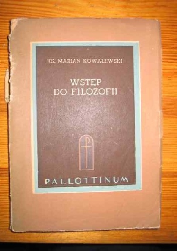 Okładka: Marian Kowalewski - Wstęp do filozofii