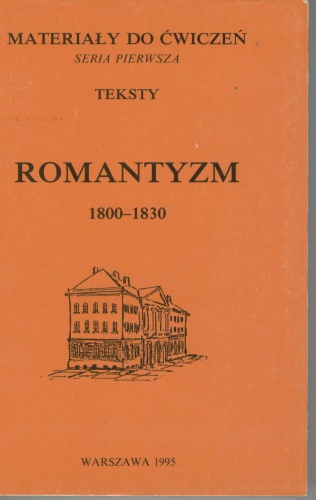 Okładka: Irena Łossowska - Romantyzm, tom 1. Okres przełomu 1800-1830