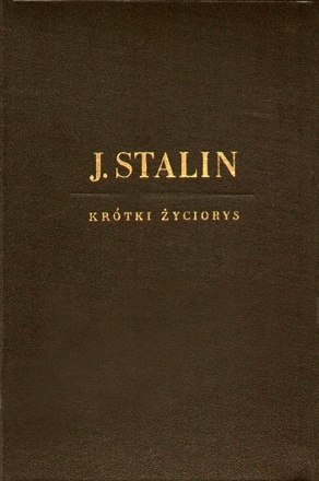 Okładka:  praca zbiorowa - J. Stalin - krótki życiorys