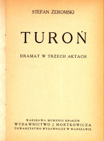 Okładka: Stefan Żeromski - Turoń