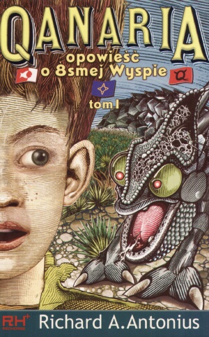 Okładka: Richard A. Antonius - Qanaria. Opowieść o 8smej Wyspie - tom 1