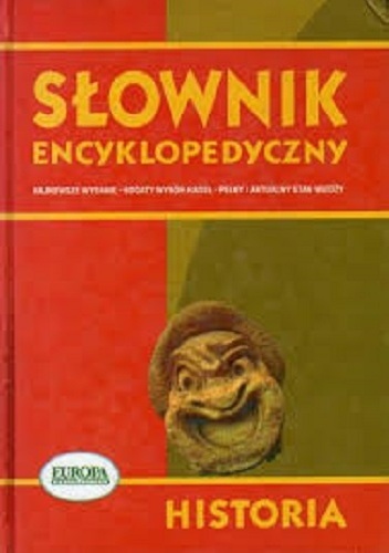 Okładka: Jerzy Maroń - Słownik encyklopedyczny. Historia