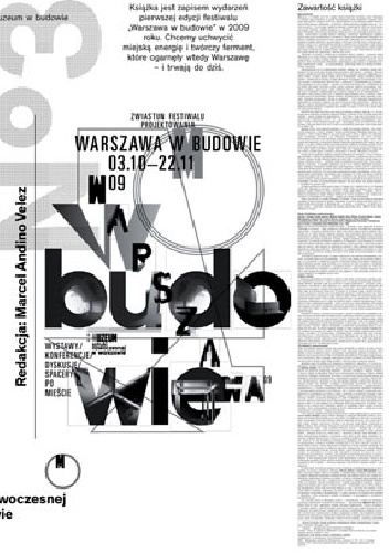 Okładka: Marcel Andino Velez - Warszawa w budowie