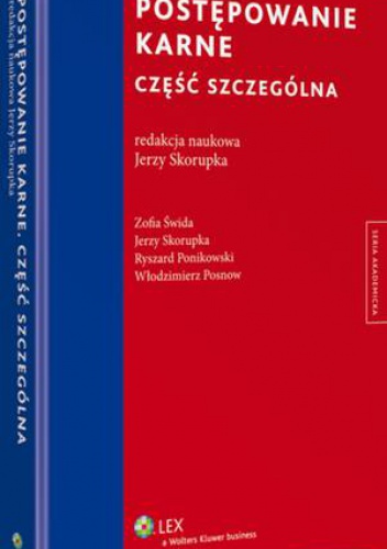 Okładka: Jerzy Skorupka - Postępowanie karne. Część szczególna