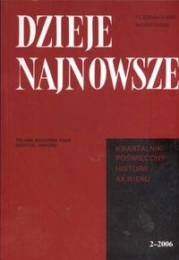 Okładka: Tadeusz Wolsza - Dzieje najnowsze 22006