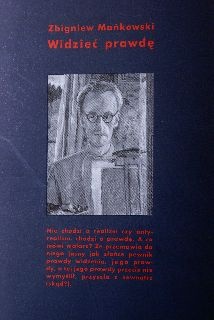 Okładka: Zbigniew Mańkowski - Widzieć prawdę