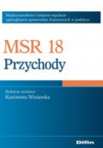 Okładka: Kazimiera Winiarska - MSR 18. Przychody
