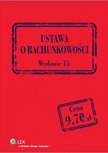 Okładka: ... - Ustawa o rachunkowości