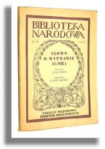 Okładka:  - Słowo o wyprawie Igora