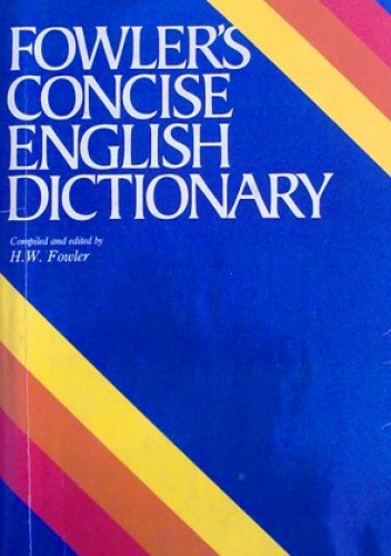 Okładka: F. G. Fowler - Concise English Dictionary