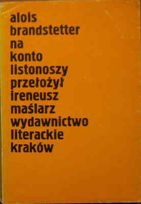 Okładka: Alois Brandstetter - Na konto listonoszy