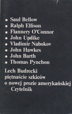 Okładka: Lech Budrecki - Piętnaście szkiców o nowej prozie amerykańskiej