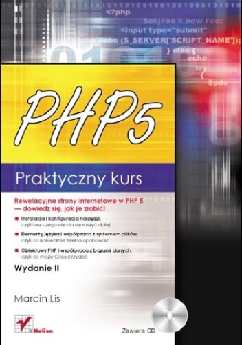 Okładka: Marcin Lis - PHP 5. Praktyczny kurs. Wydanie II