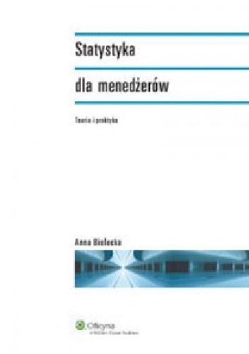 Okładka: Anna Bielecka - statystyka dla menedżerów
