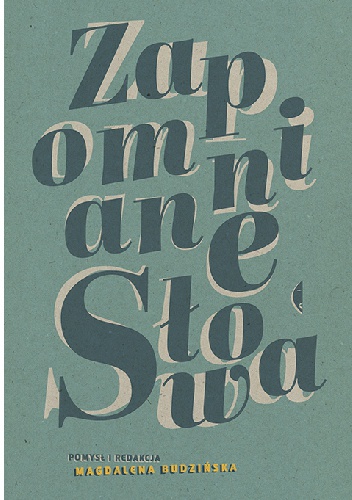 Okładka: Magdalena Budzińska - Zapomniane słowa