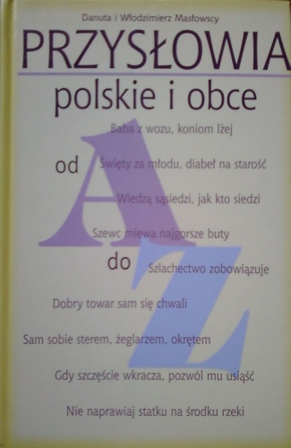 Okładka: Danuta Masłowska - Przysłowia polskie i obce