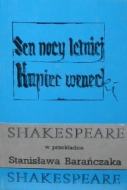 Okładka: William Shakespeare - Sen nocy letniej. Kupiec wenecki