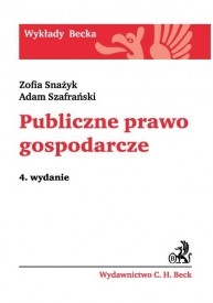 Okładka: Adam Szafrański - Publiczne prawo gospodarcze