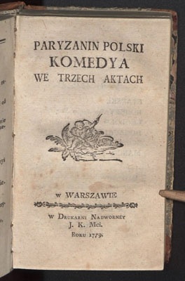 Okładka: Franciszek Bohomolec - Paryżanin polski