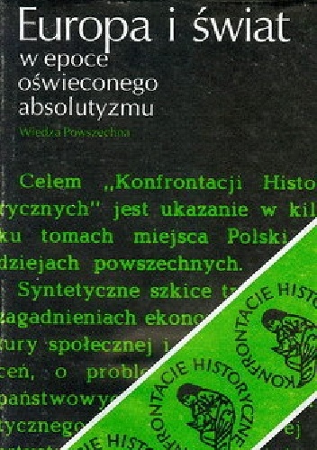 Okładka: Jan Baszkiewicz - Europa i świat w epoce oświeconego absolutyzmu