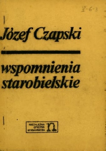 Okładka: Józef Czapski - Wspomnienia starobielskie