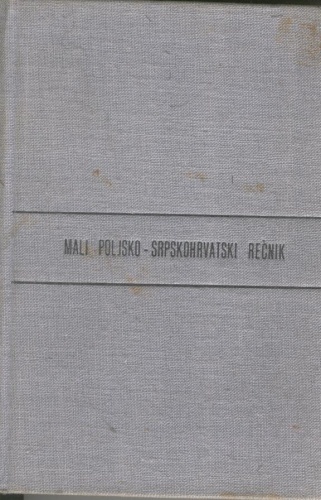 Okładka: Jan Wierzbicki - Mali poljsko-srpskohrvatski rečnik